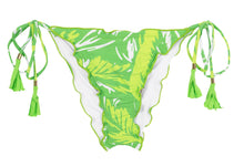 Charger l'image dans la galerie, Product Front: Rio De Sol Bas Bottom Green-Palms Frufru