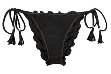 Charger l'image dans la galerie, Product Front: Rio De Sol Bas Bottom Shimmer-Black Frufru