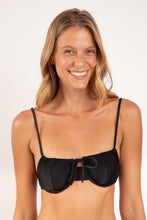 Charger l'image dans la galerie, Gallery: Rio De Sol Haut Top Shimmer-Black Balconet-Tie