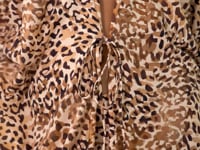 Charger et lire la vidéo dans la visionneuse de la Galerie, Video: Rio De Sol Vêtement De Plage Leopard Long Dress