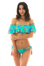 Charger l'image dans la galerie, Model Front: Rio De Sol Haut Top Acqua Flora Babado