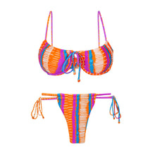Charger l'image dans la galerie, Product Front: Rio De Sol Ensemble Set Stripes Balconet-Tie Pipa
