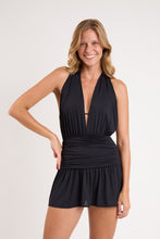 Charger l'image dans la galerie, Image 04: Rio De Sol Mini Dress Black Low Cut Dress
