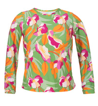 Charger l'image dans la galerie, Product Front: Rio De Sol Haut Top Green-Bloom Rash-Guard
