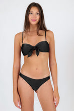 Charger l'image dans la galerie, Model Front: Rio De Sol Haut Top Shimmer-Black Bandeau-No
