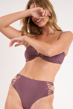 Charger l'image dans la galerie, Image 07: Rio De Sol Ensemble Set Malibu-Ebano Bandeau-Iris Highwaist-Spin-Iris
