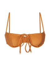 Charger l'image dans la galerie, Product Front: Rio De Sol Haut Top Shimmer-Nocciola Balconet-Tie
