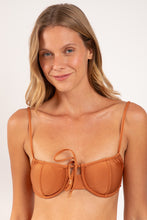 Charger l'image dans la galerie, Gallery: Rio De Sol Haut Top Shimmer-Nocciola Balconet-Tie

