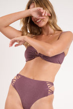 Charger l'image dans la galerie, Image 07: Rio De Sol Ensemble Set Malibu-Ebano Bandeau-Iris Highwaist-Spin-Iris
