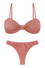 Charger l'image dans la galerie, Product Front: Rio De Sol Ensemble Set Shimmer-Copper Bandeau-Joy Nice-Fio
