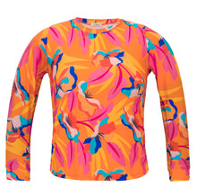 Charger l'image dans la galerie, Product Front: Rio De Sol Haut Top Orange-Bloom Rash-Guard
