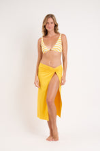 Charger l&#39;image dans la galerie, Model Front: Rio De Sol Jupe De Page Bio-Luz-Solar Long Skirt Knot
