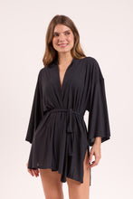 Charger l&#39;image dans la galerie, Gallery: Rio De Sol Robe De Plage Black Kimono
