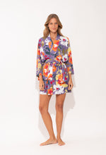 Charger l&#39;image dans la galerie, Model Front: Rio De Sol Robe De Plage Garden-Flower Kimono
