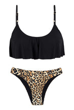 Charger l&#39;image dans la galerie, Product Front: Rio De Sol Ensemble Leopardo Black Babado
