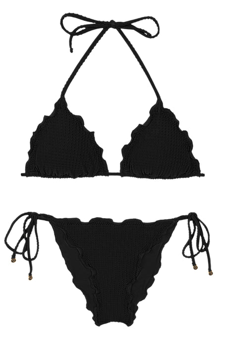 Product Front: Rio De Sol Ensemble Set Dots-Black Frufru