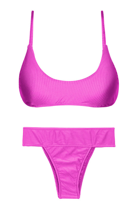 Product Front: Rio De Sol Ensemble Set Eden-Pink Bralette Rio-Cos