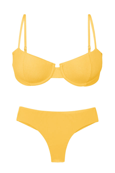 Product Front: Rio De Sol Ensemble Set Malibu-Yellow Balconet Ciao