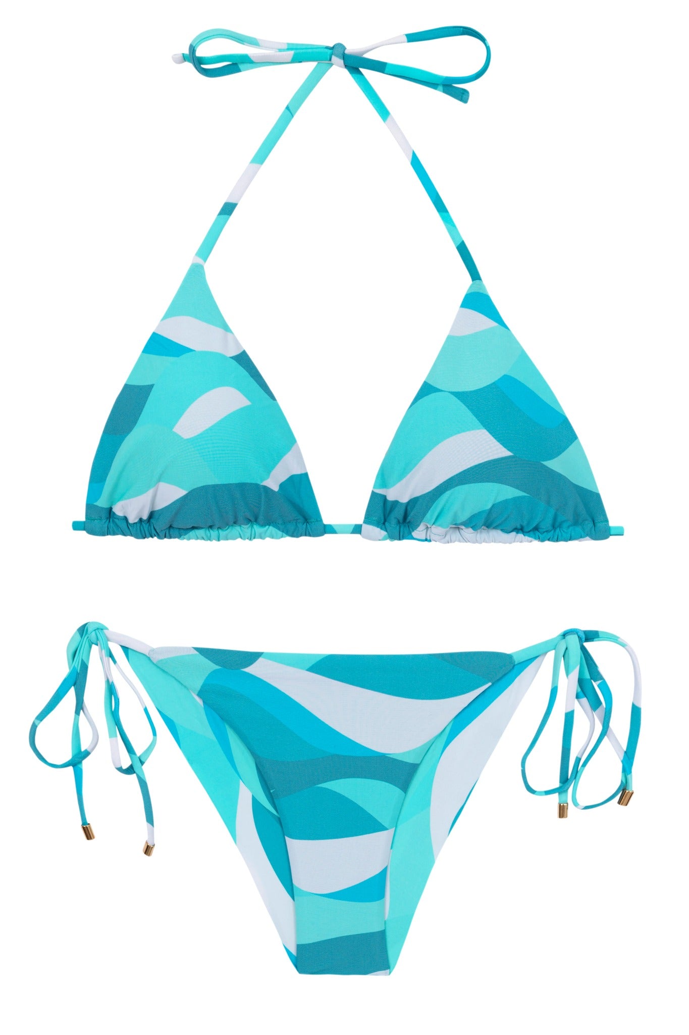 Product Front: Rio De Sol Ensemble Set Mayaguana Tri-Inv Cheeky-Tie