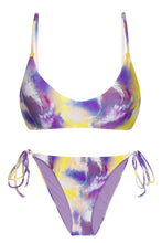 Charger l&#39;image dans la galerie, Product Front: Rio De Sol Ensemble Set Tiedye-Purple Bralette Ibiza-Comfy
