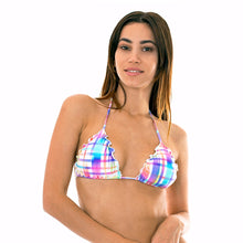Charger l&#39;image dans la galerie, Model Front: Rio De Sol Haut Soutien Plaid Frufru
