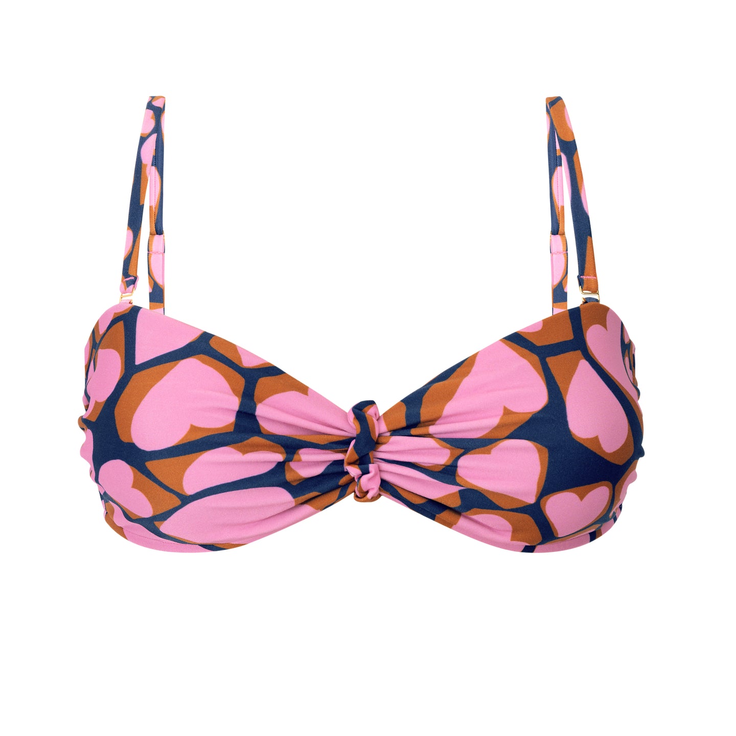 Product Front: Rio De Sol Haut Top Amore-Pink Bandeau-Crispy