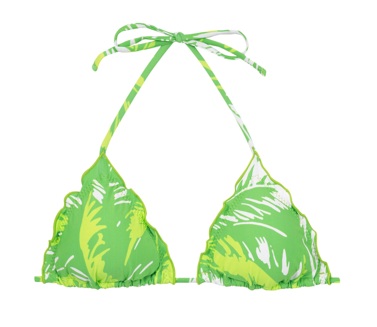 Product Front: Rio De Sol Haut Top Green-Palms Frufru