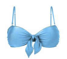Charger l&#39;image dans la galerie, Product Front: Rio De Sol Haut Top Shimmer-Baltic-Sea Bandeau-Knot
