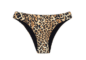 Bottom Leopardo Black Babado