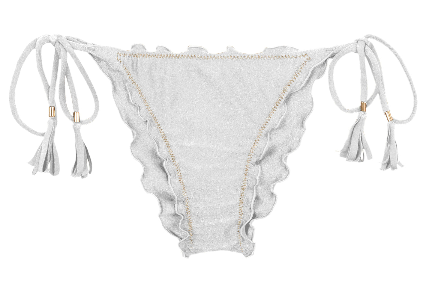 Bottom Shimmer-White Frufru