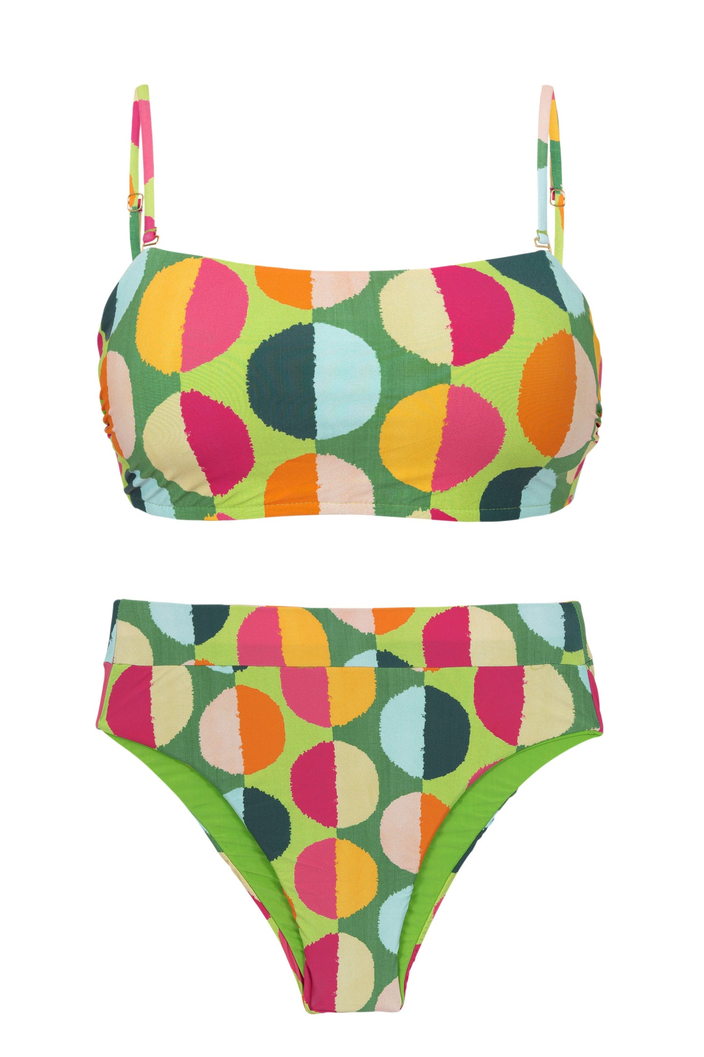 Set Garden-City Bandeau-Reto Hotpant-Cos